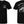 Flat lay of Don't Tread Back Hit Tee in black showing full front and back design with patriotic sleeve detail